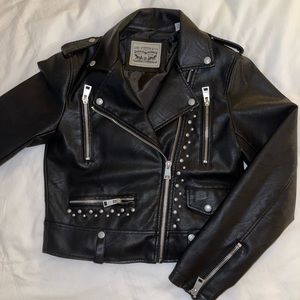NEW Levi’s Vegan Leather Studded Moto Jacket
